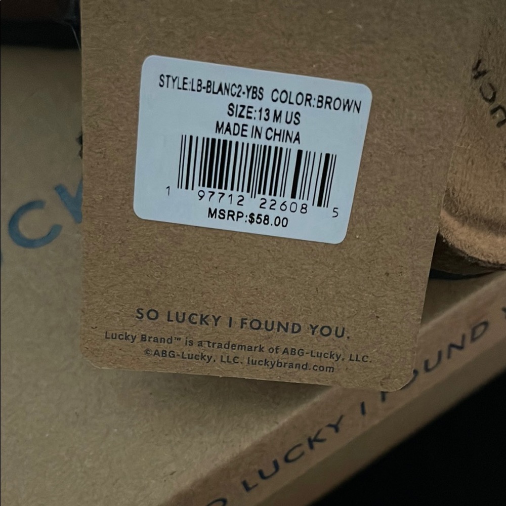 Lucky Brand Tan Sandals Comfortable Leather Footwear size 13 girls - Picture 6 of 6
